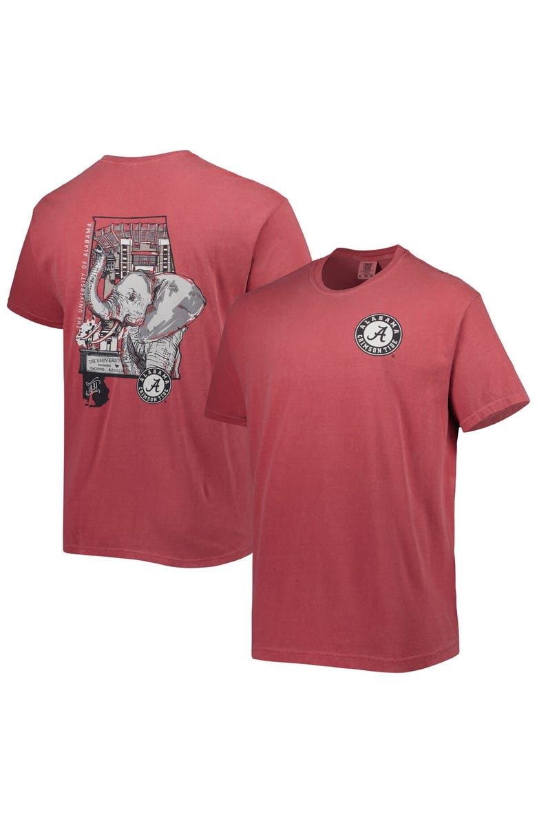 IMAGE ONE Men's Crimson Alabama Crimson Tide Hyperlocal Elephant T-Shirt, Main, color, Crimson