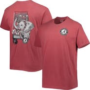 IMAGE ONE Men's Crimson Alabama Crimson Tide Hyperlocal Elephant T-Shirt