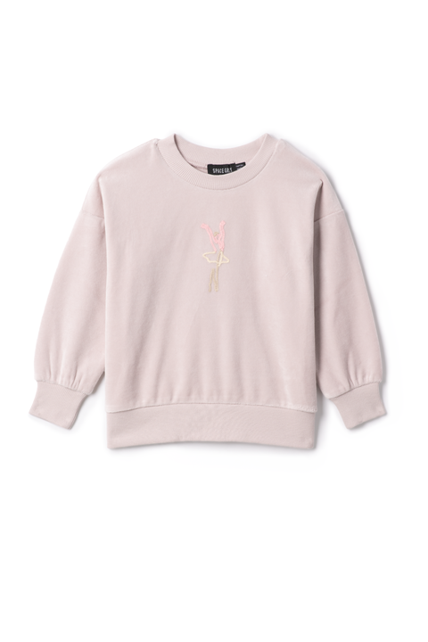 Ballerina Embroidered Sweatshirt (Toddler, Little Kid & Big Kid)