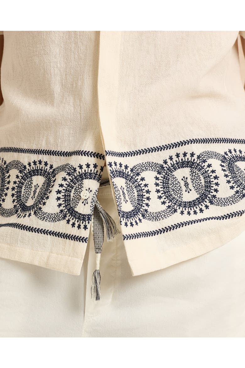 Maitan Relaxed-Fit Shirt, Alternate, color, White Sand/Night Iris