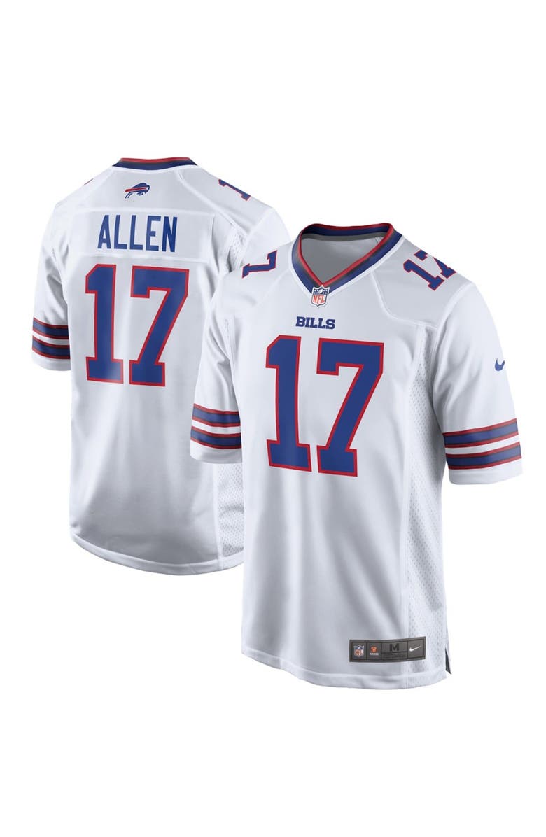 Nike Men's Nike Josh Allen White Buffalo Bills Game Player Jersey, Main, color,