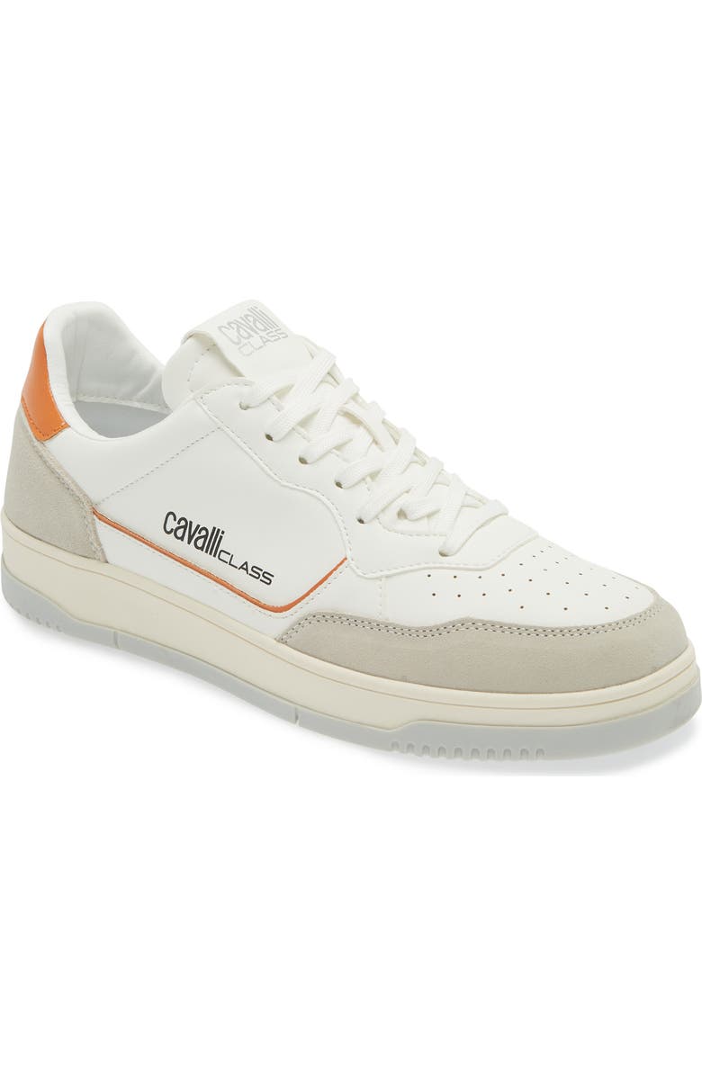 Roberto Cavalli Cavalli Class Low Top Sneaker, Main, color, White/ White