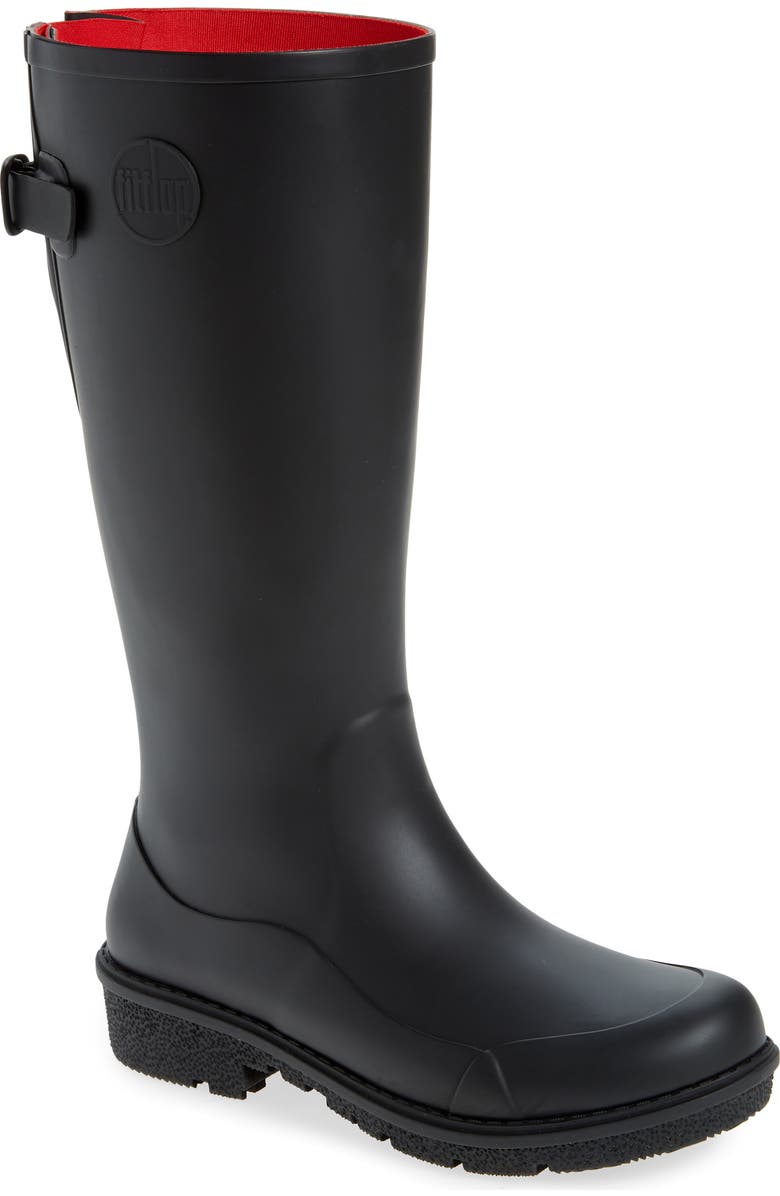 FitFlop WonderWelly Waterproof Rain Boot, Main, color, All Black