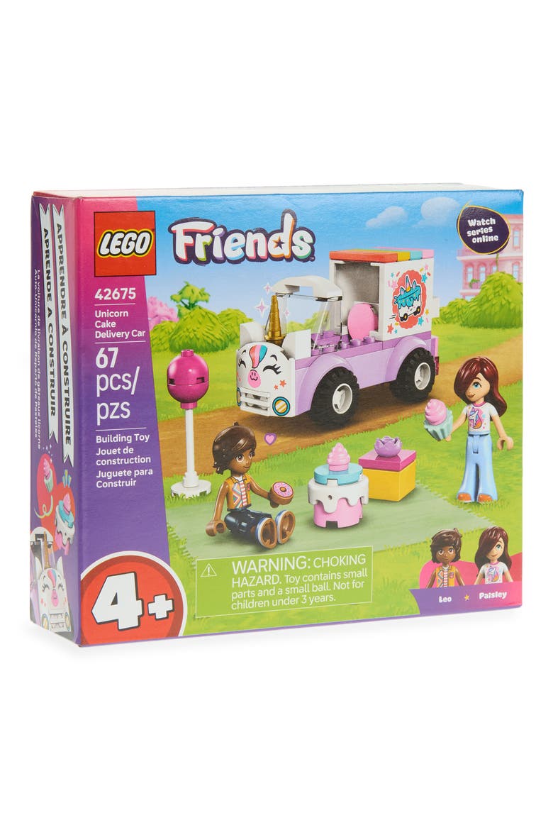 4+ Friends Unicorn Cake Delivery Car - 42675, Main, color, MULTI