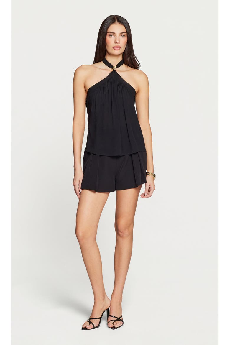Chelsea Halter Blouse, Alternate, color, Black