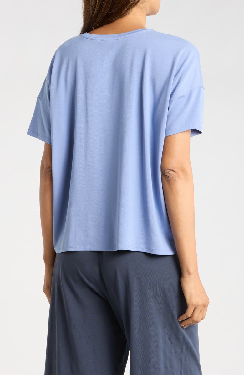 Eileen Fisher Bateau Neck Box Top, Alternate, color, Marina