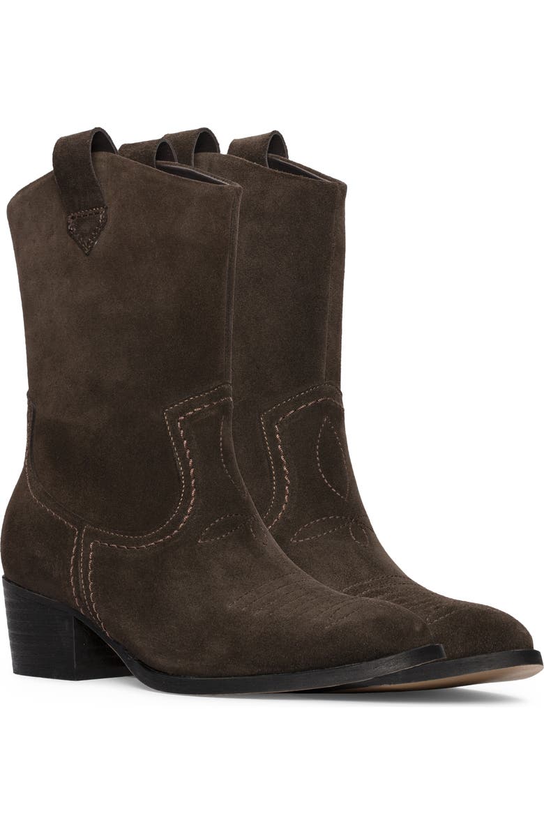 Clarks<sup>®</sup> Octavia Up Western Boot, Main, color, Dark Brown