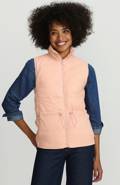 LANDS' END LANDS' END WANDERWEIGHT REVERSIBLE PACKABLE DOWN VEST 