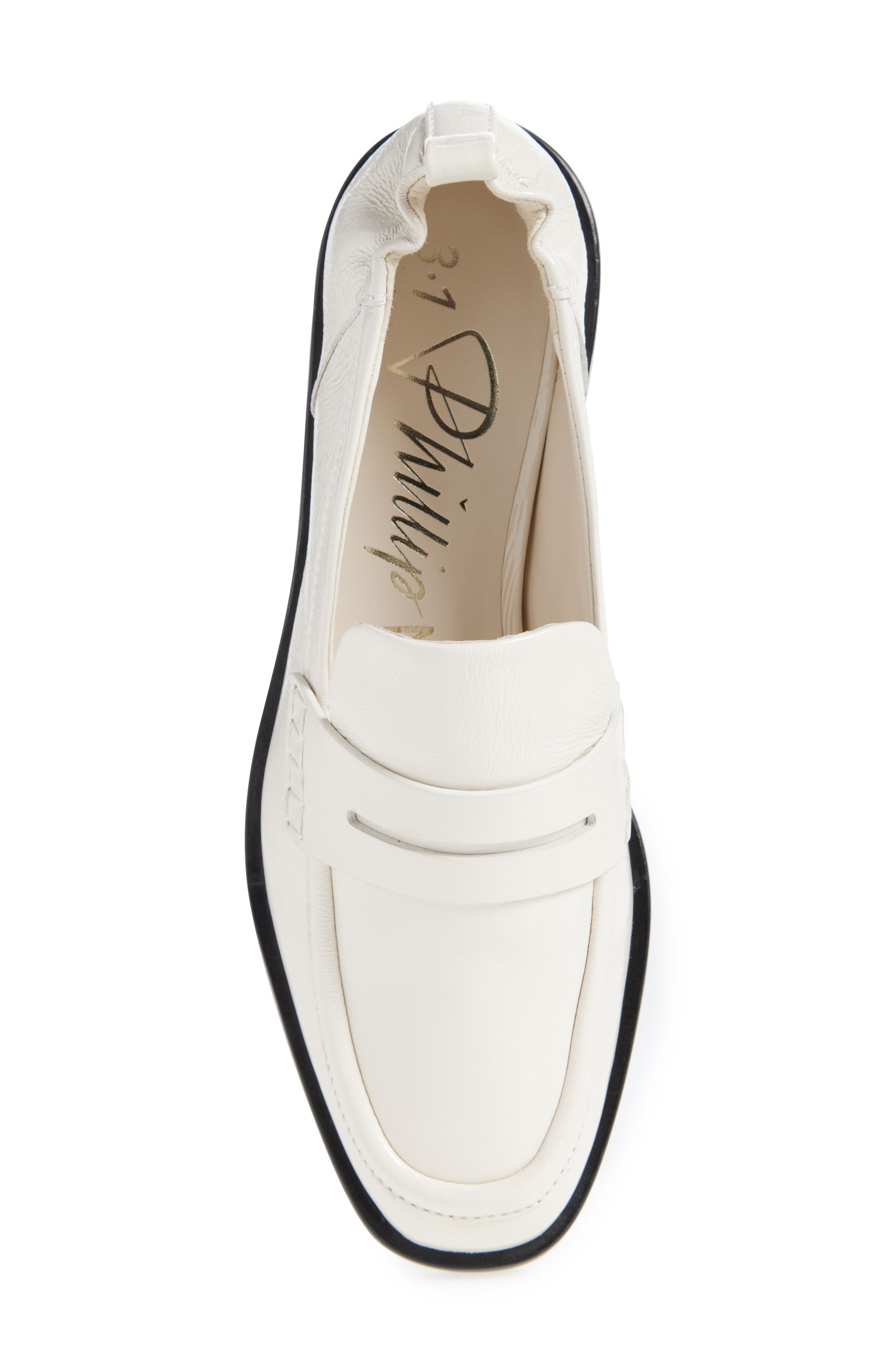 3.1 Phillip Lim Alexa Penny Loafer, Alternate, color, Chalk
