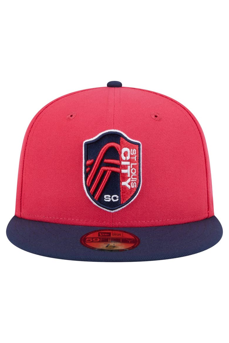 Men's New Era  Red St. Louis City SC 2025 Kickoff 59FIFTY Fitted Hat, Alternate, color, Red