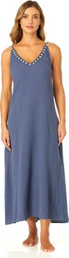 Anne Cole Women's V Neck Braided Shell Strap Cover Up