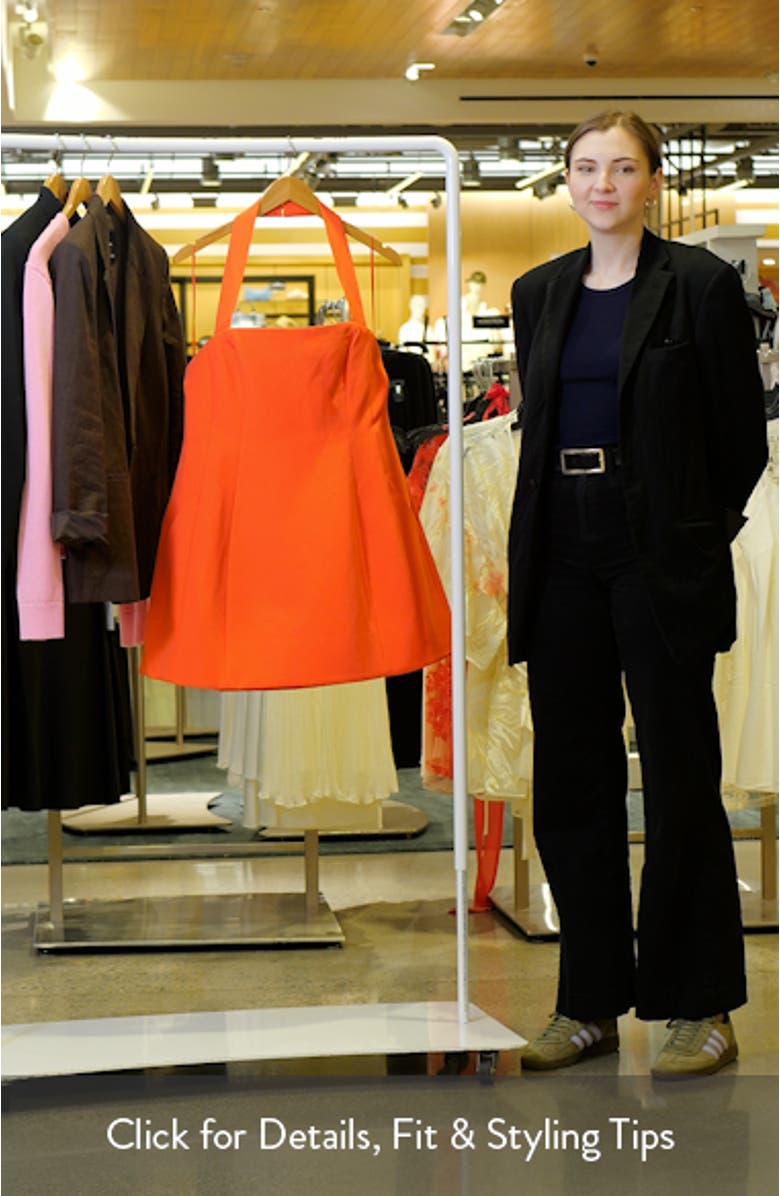 Nevelle Hourglass Halter Minidress, sales video thumbnail