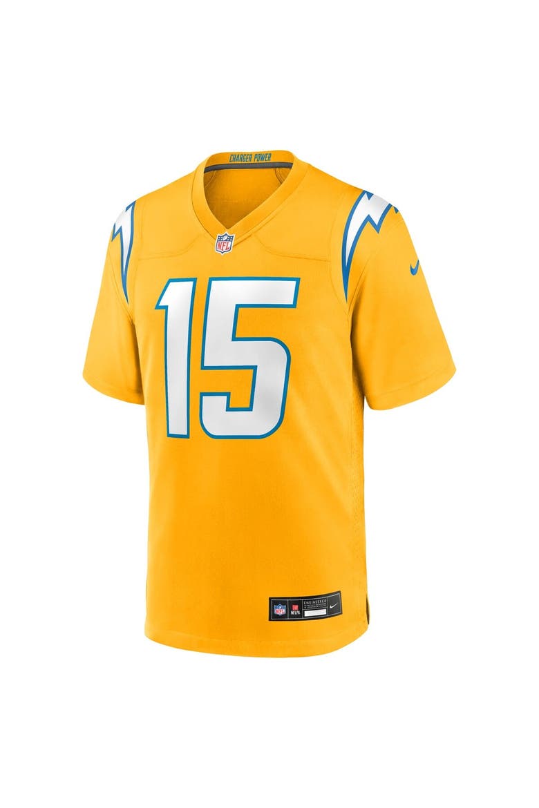 Men's Nike Ladd McConkey Gold Los Angeles Chargers Alternate Charger Power Game Player Jersey, Alternate, color, Gold