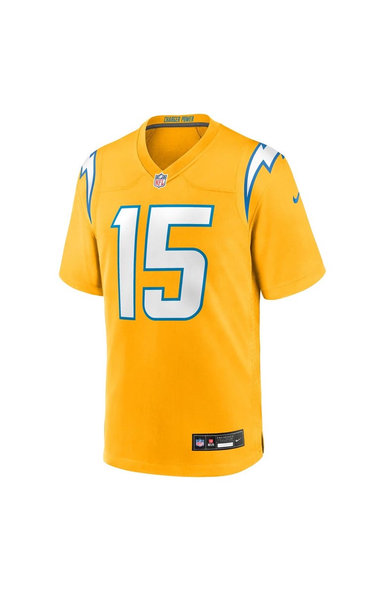 Nike Men's Nike Ladd McConkey Gold Los Angeles Chargers Alternate Charger Power Game Player Jersey, Alternate, color, Gold