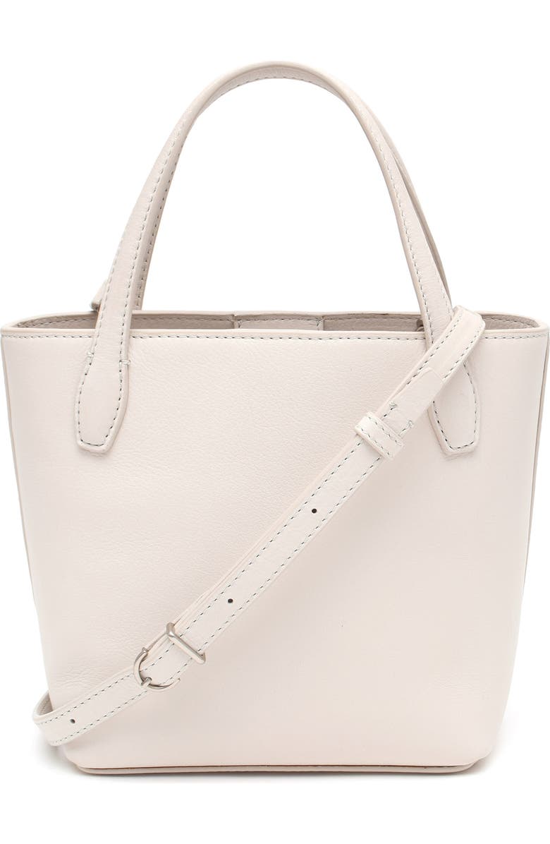 New Amsterdam Leatherworks Asher Leather Tote Bag, Alternate, color, Ivory