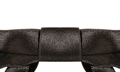Jennifer Behr Gretta Silk Bow Barrette In Black