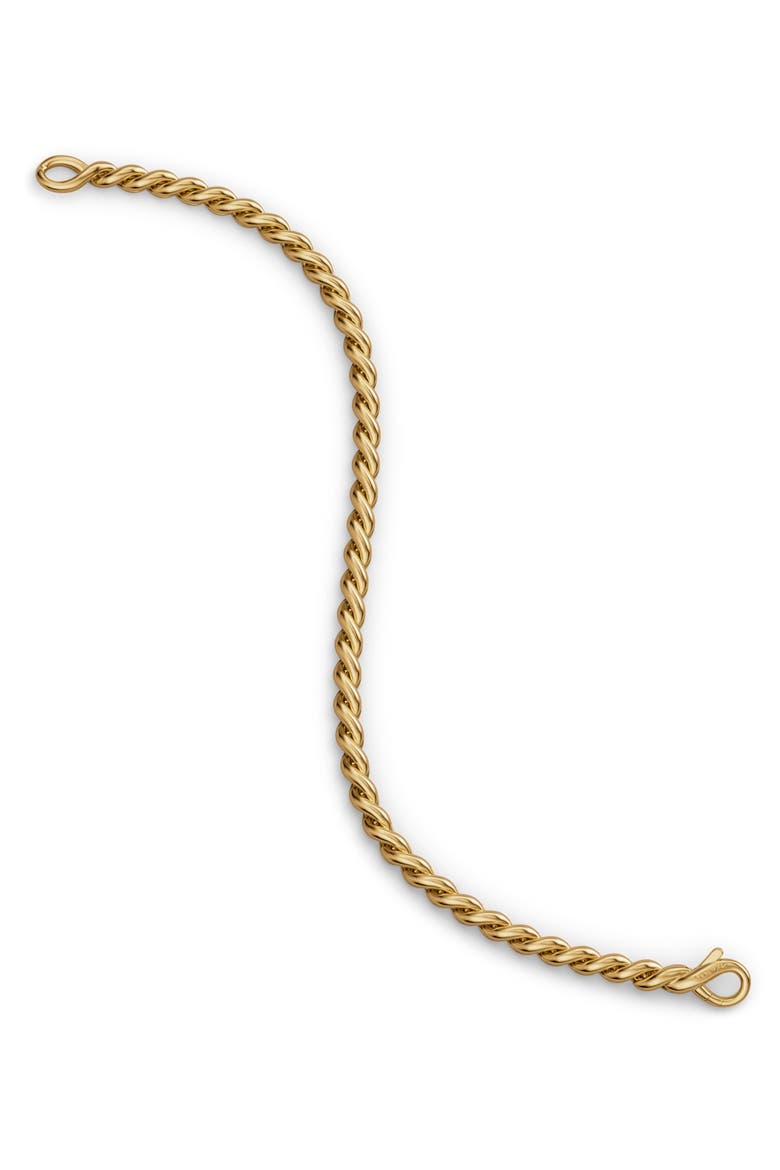 Sculpted Cable 18k Gold Chain Bracelet, Alternate, color, GOLD