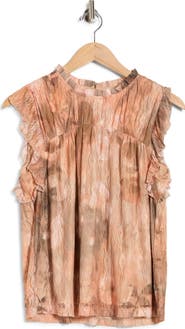 DR2 by Daniel Rainn Flutter Sleeve Lace Top