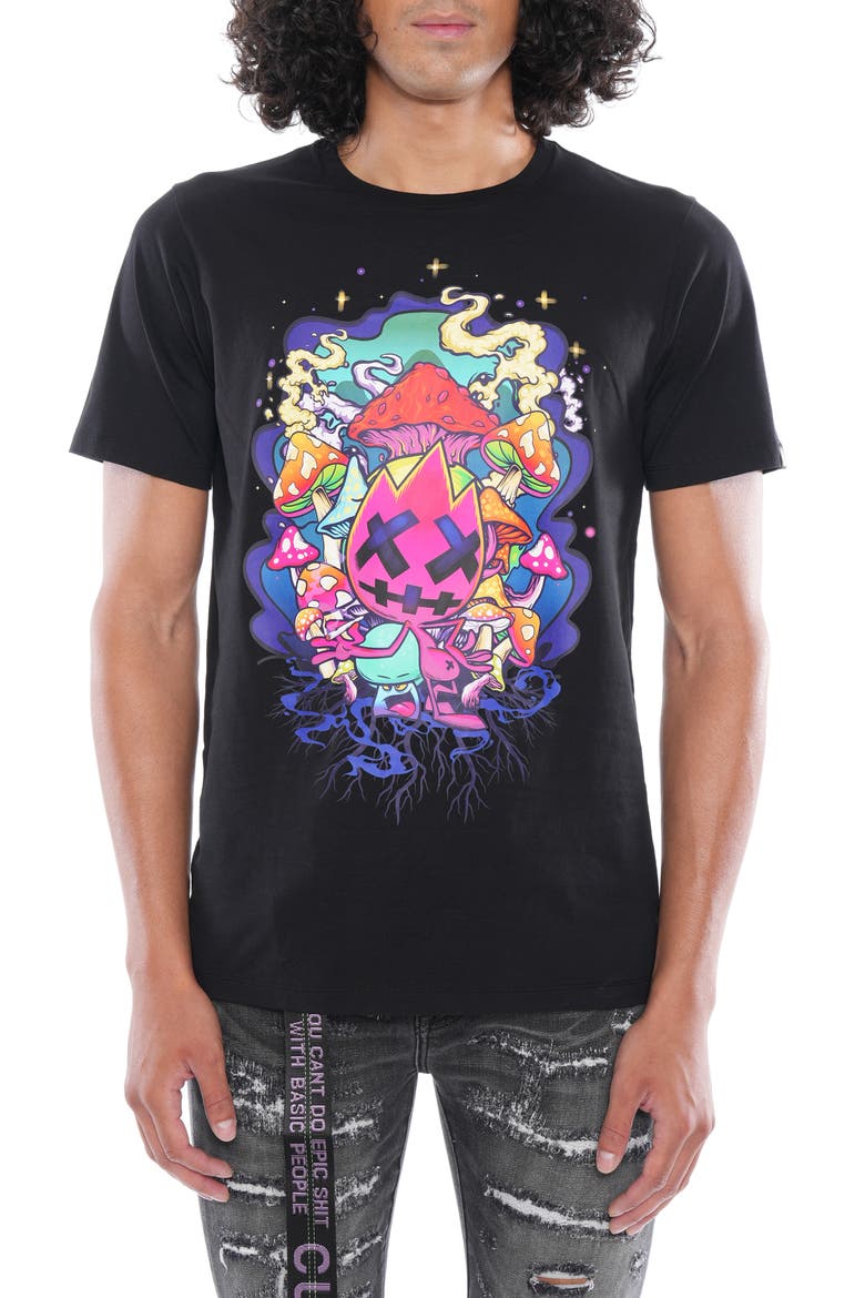 Shimuchan Shroom Graphic T-Shirt, Main, color, BLACK