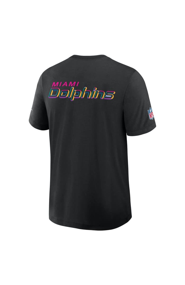 Nike Men's Nike Black Miami Dolphins 2025 NFL Crucial Catch Tri-Blend Dri-FIT T-Shirt, Alternate, color,