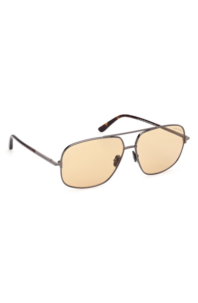 TOM FORD Tex 62mm Navigator Sunglasses, Alternate, color, 