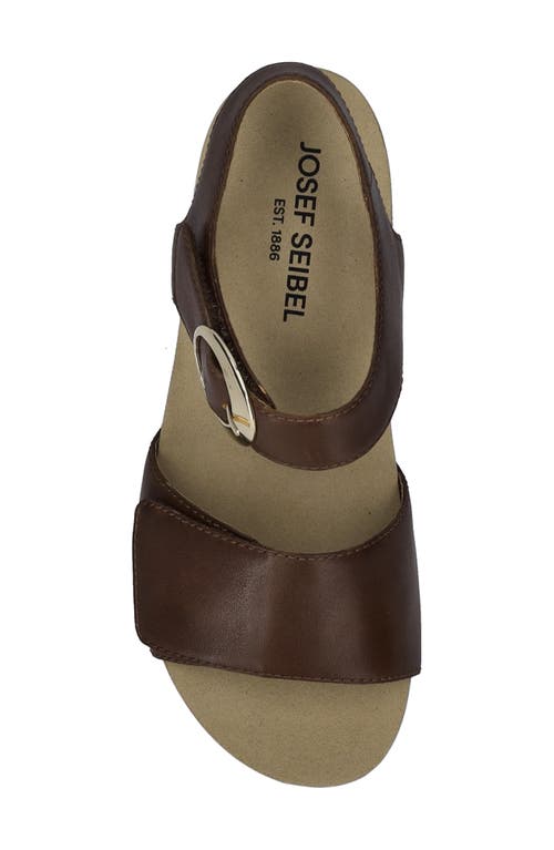 Josef Seibel Quinn 16 Wedge Sandal In Cognac