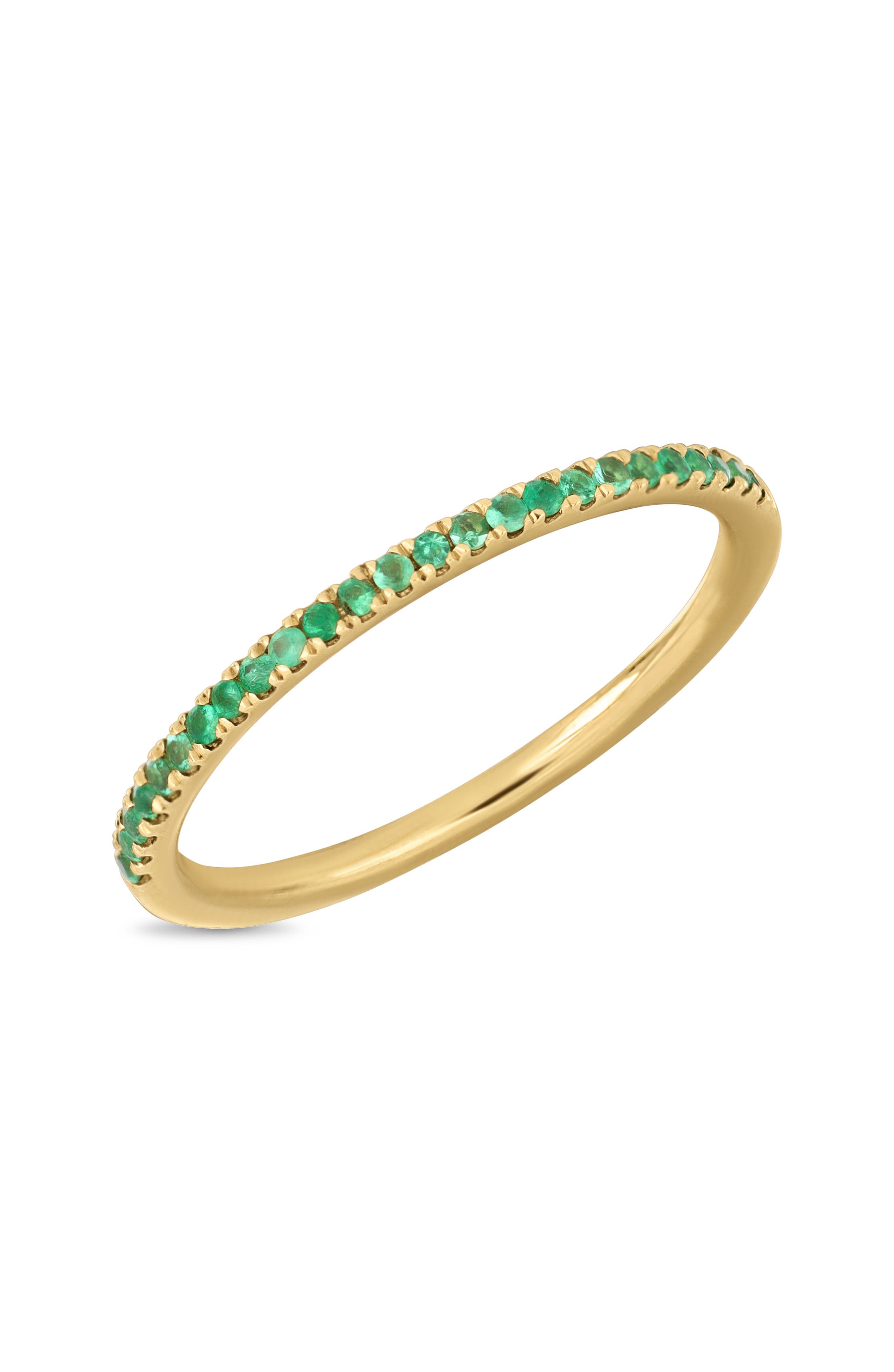 Bony Levy El Mar Emerald Stacking Ring