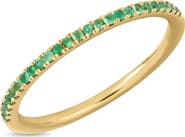 Bony Levy El Mar Emerald Stacking Ring