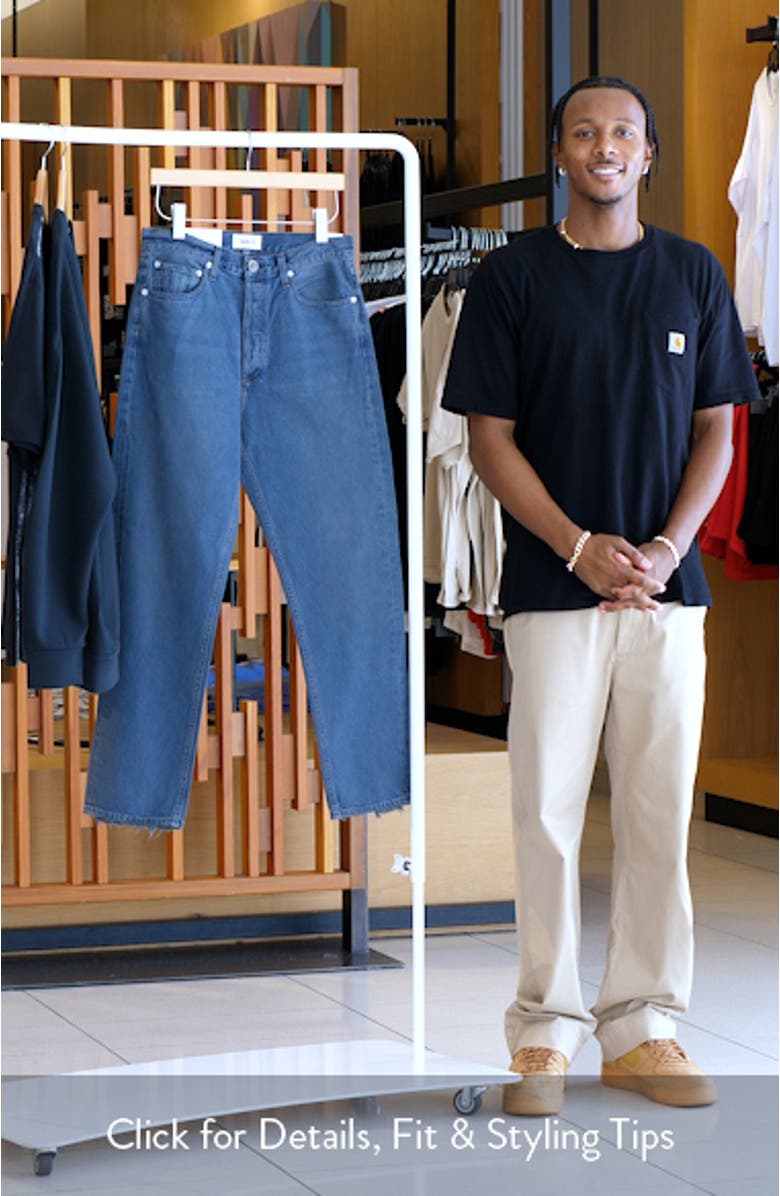 '90s Mid Rise Relaxed Straight Leg Jeans, sales video thumbnail