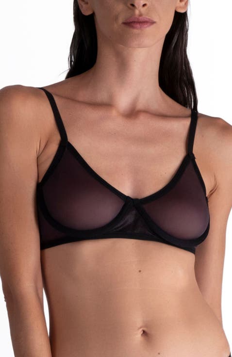 Lustrous Sheer Full Coverage Underwire Bra