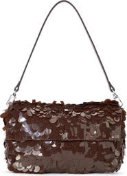 STAUD Timmy Sequin Shoulder Bag