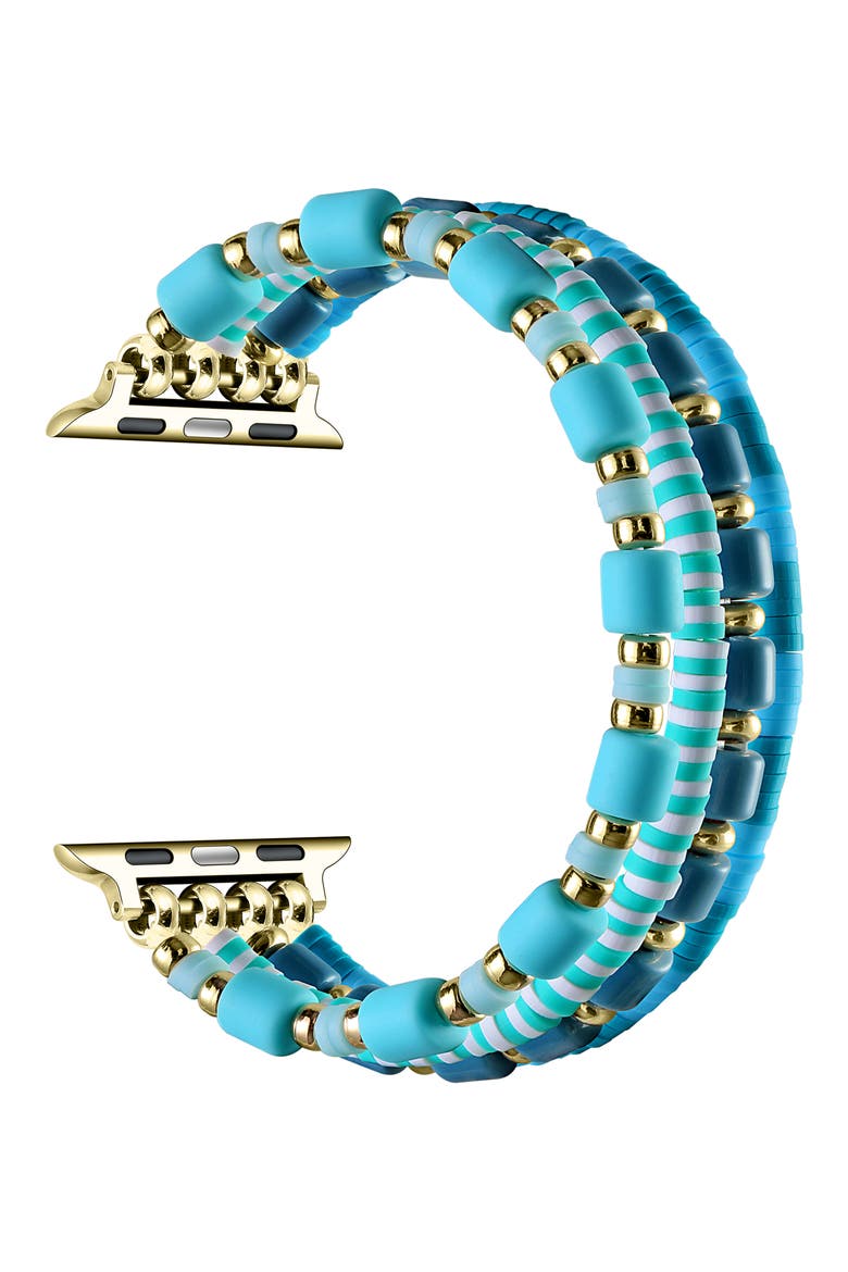 Fling Beaded Apple Watch® Watchband, Alternate, color, BLUE