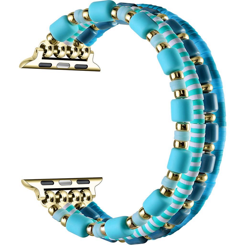 The Posh Tech Fling Beaded Apple Watch® Watchband In Blue