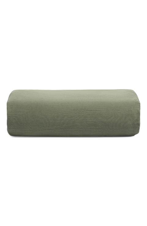 Zen Crinkled Cotton Gauze Fitted Sheet