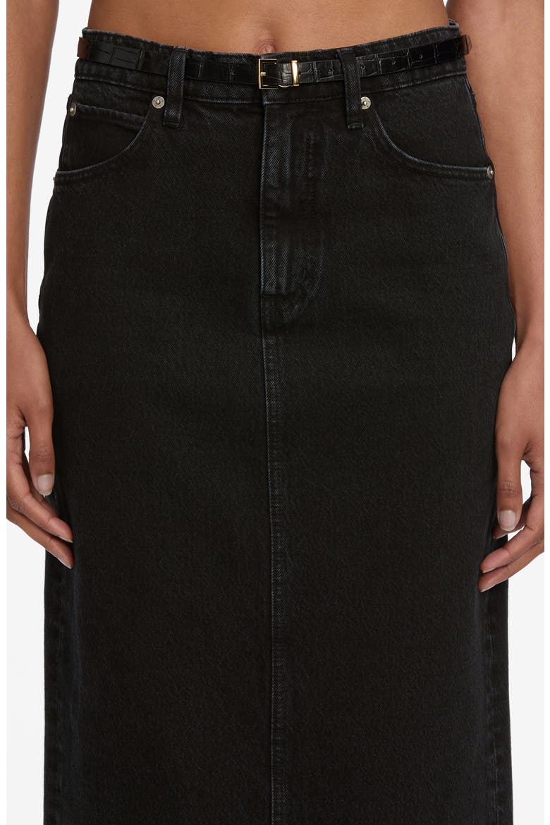 The Column Denim Midi Skirt, Alternate, color, SUTRO