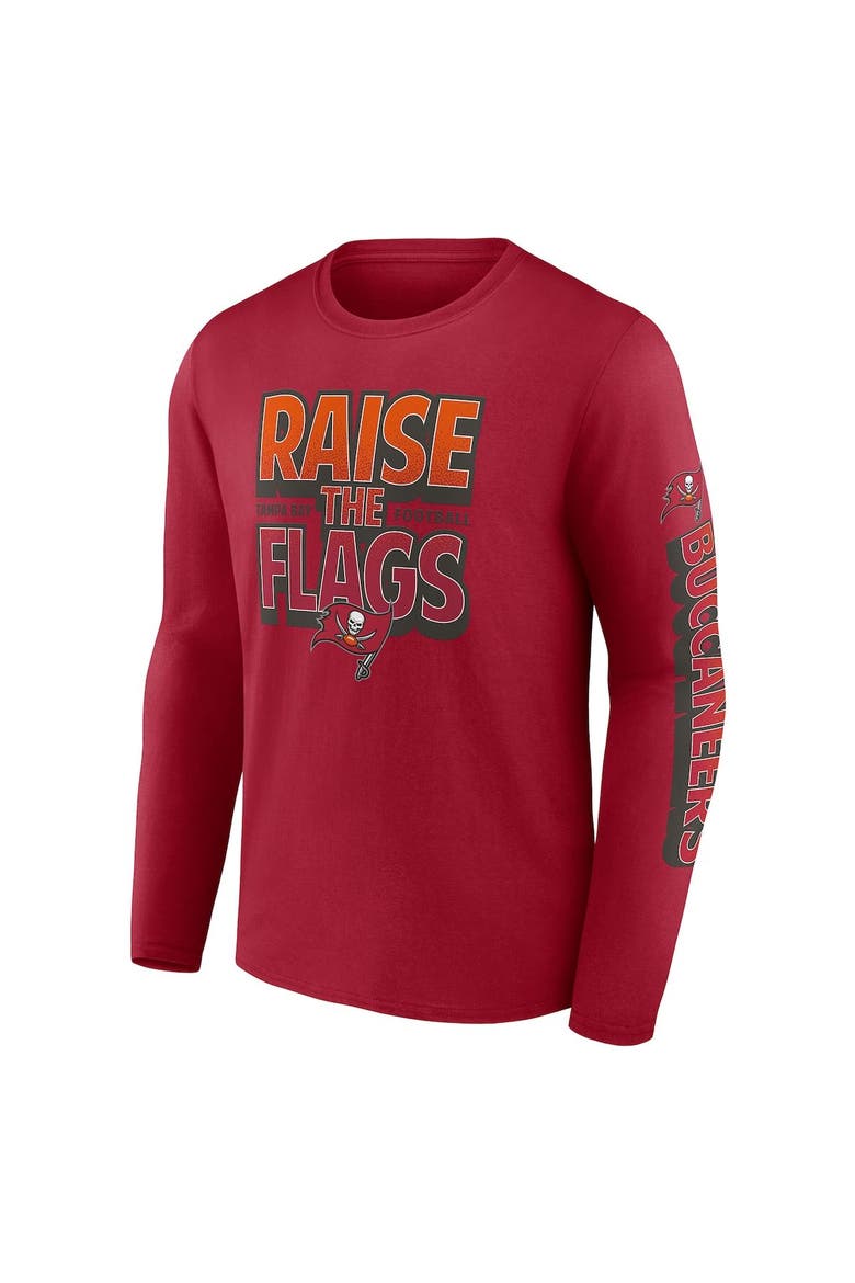 Men's Fanatics Branded Red Tampa Bay Buccaneers Hometown Collection Sweep Long Sleeve T-Shirt, Alternate, color, Red