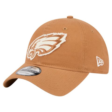 Men's New Era Brown Philadelphia Eagles  Stamp 9TWENTY Adjustable Hat