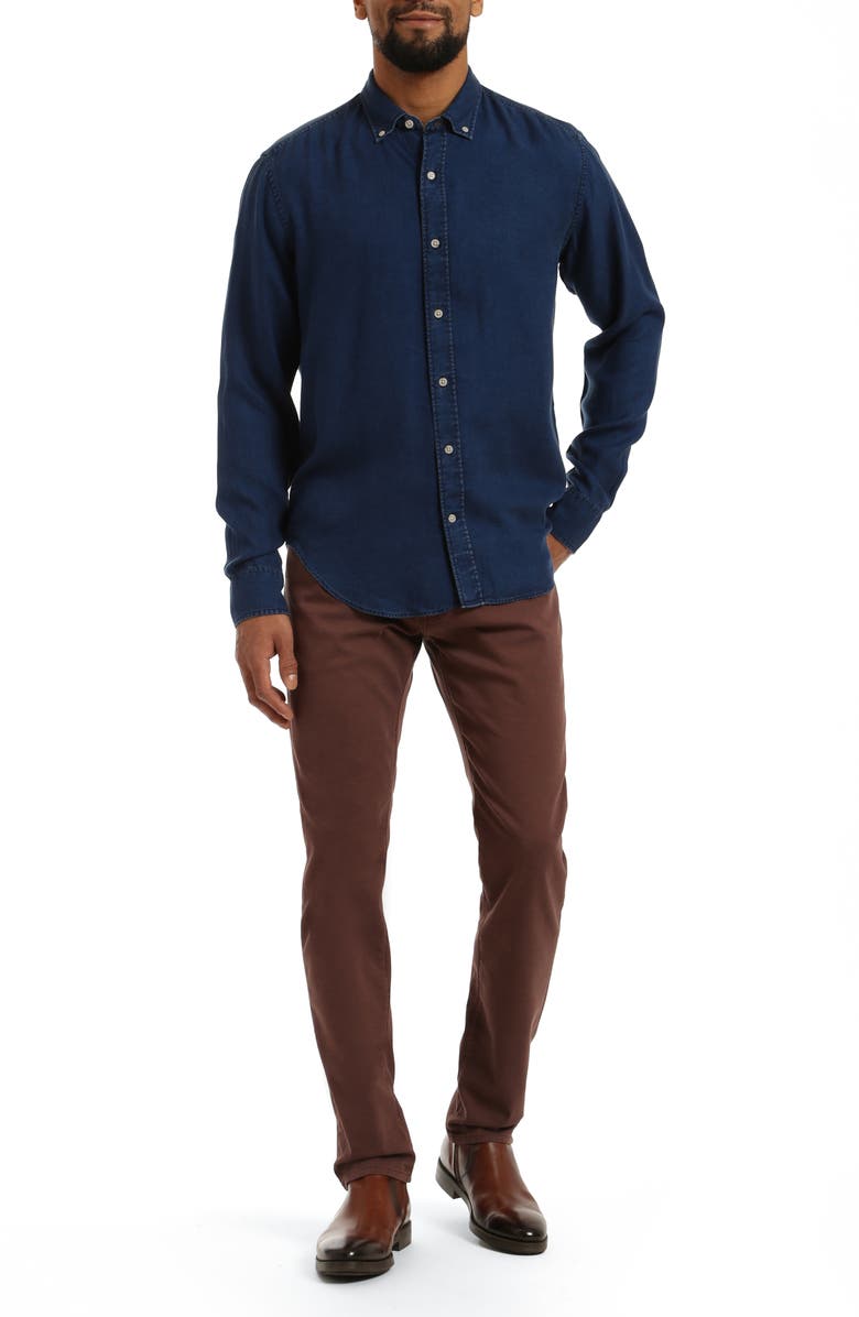 34 Heritage Courage CoolMax<sup>®</sup> Stretch Straight Leg Five Pocket Pants, Alternate, color, Mahogany Coolmax