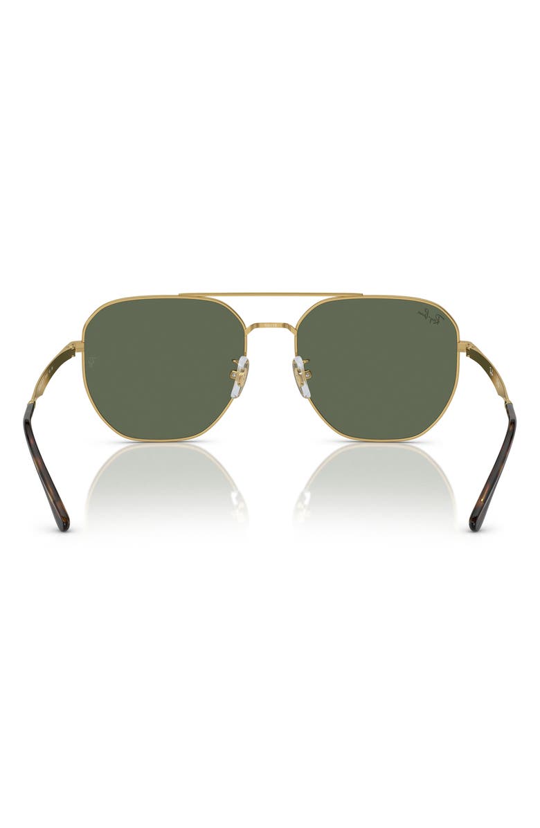 Ray-Ban 59mm Square Sunglasses, Alternate, color, Arista / Dark Green