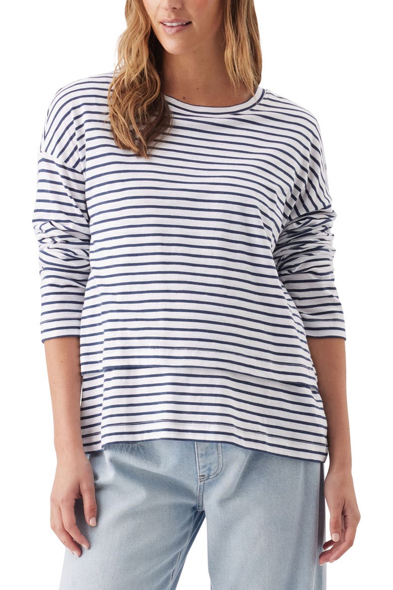 Claudette Nursing Tee, Alternate, color, Ecru / Black