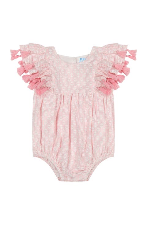 Anna Baby Romper Rose Stripe