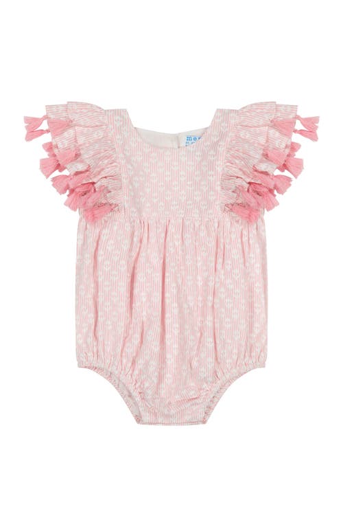 Mer St. Barth Anna Baby Romper Rose Stripe