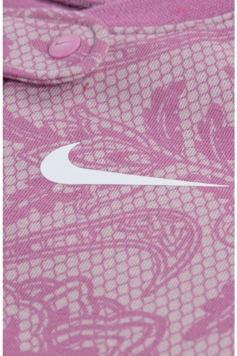 Lace It Up Footed Coverall, Alternate, color, LIGHT MAGENTA