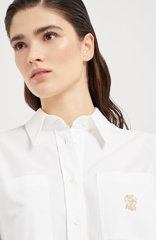 Brunello Cucinelli Shirt With Logo In White