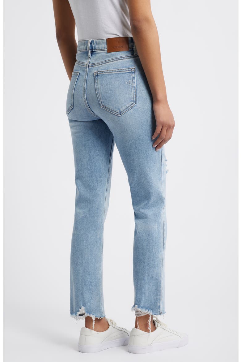Raw Hem Ankle Cigarette Jeans, Alternate, color, MEDIUM