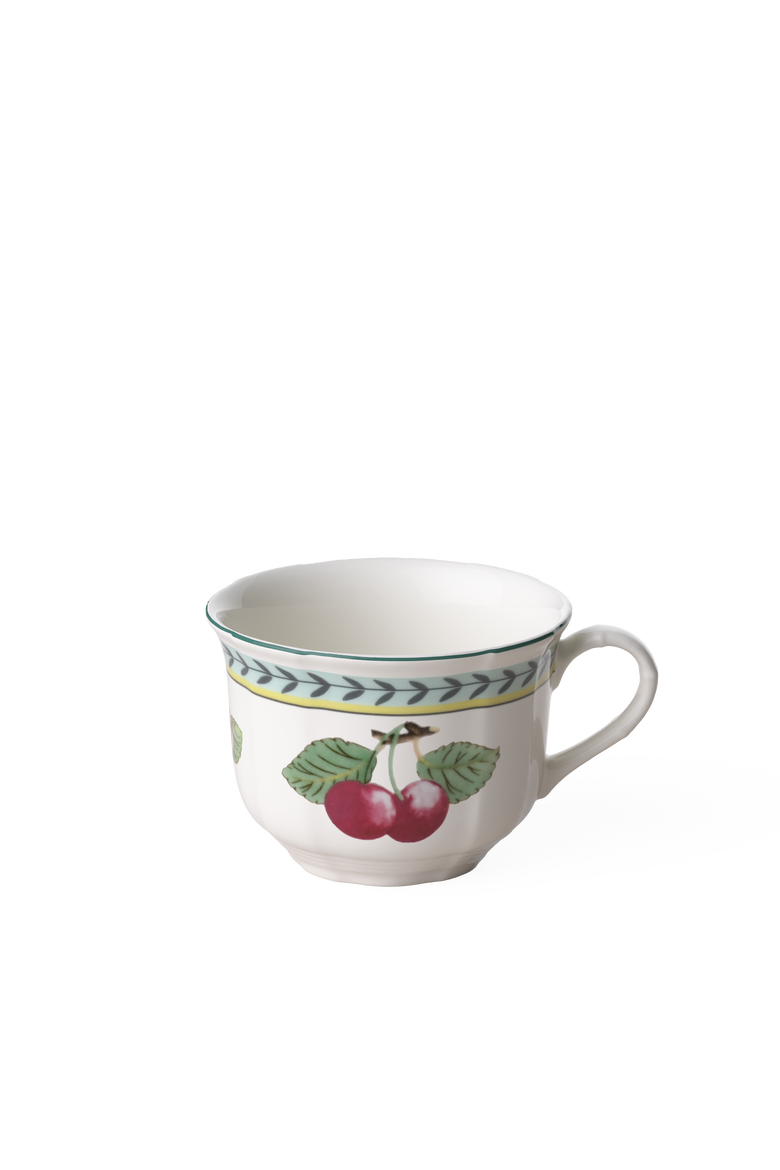 French Garden Fleurence Breakfast Cup, Main, color, white