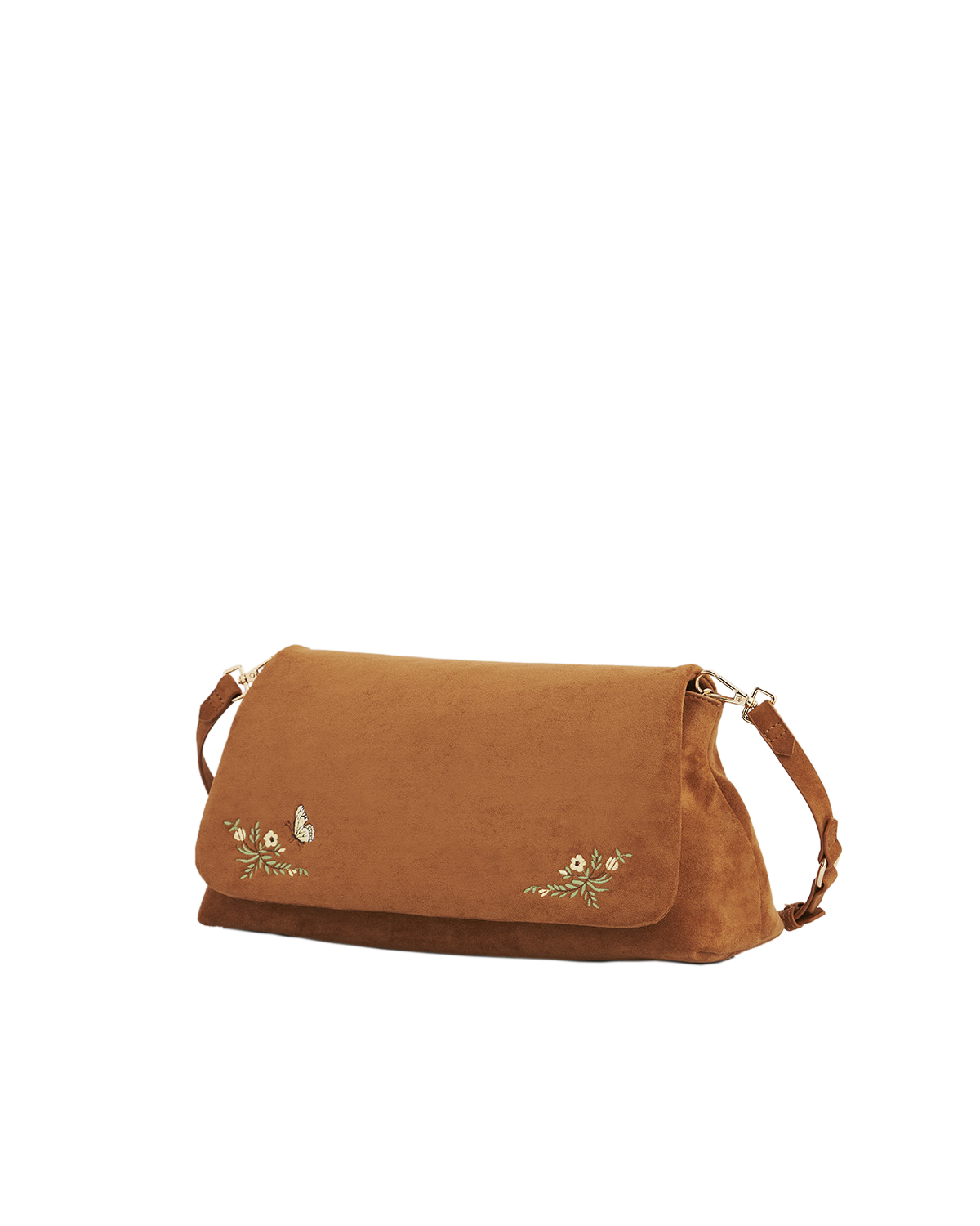 Fable England Floral Embroidered Shoulder Bag, Alternate, color, Light/Pastel Brown