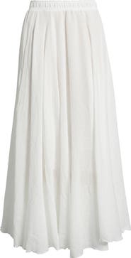 NIKKI LUND Alba Pull-On Midi A-LIne Skirt