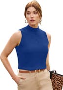 Jessica London Ribbed Sleeveless Shell