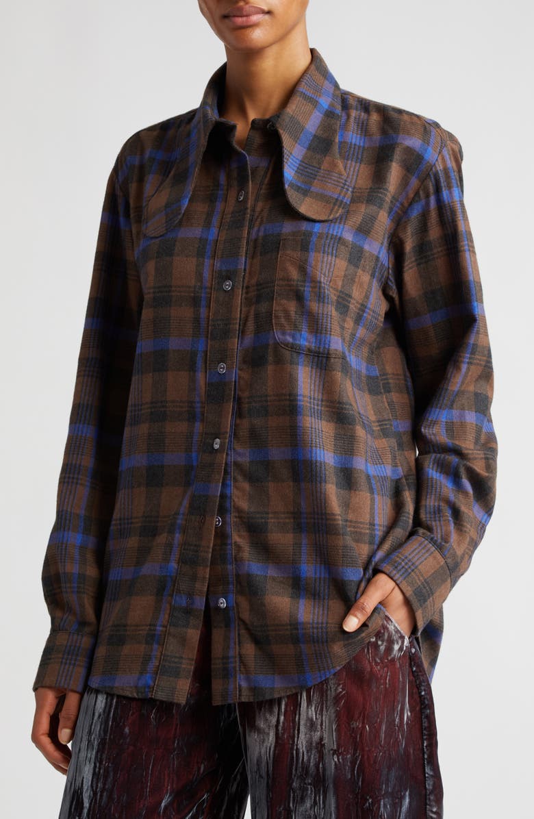 Collina Strada Bunny Collar Button-Up Shirt, Alternate, color, 